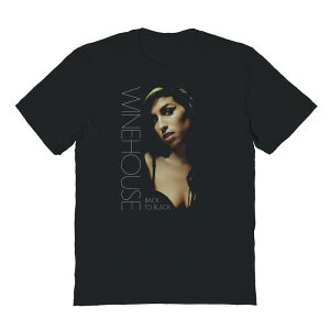�A�j���L�����N�^�[ �����Y �g�b�v�X T�V���c �O���t�B�b�N Licensed Character Men's Amy Winehouse Back To Black Graphic Tee Black �u���b�N