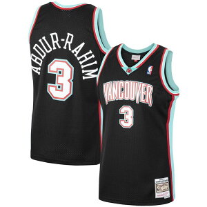 ~b`F&lX Y gbvX TVc W[W[ Men's Mitchell & Nesshareef Abdur-Rahim Black Vancouver Grizzlies 2000/01 Hardwood Classicswingman Jersey Nba Black ubN