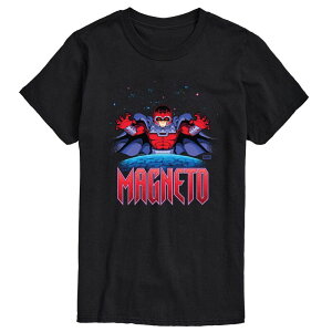 }[x Y gbvX TVc g[ OtBbN Big & Tall Marvel X-Men Magneto Pixel Short Sleeve Graphic Tee Black ubN