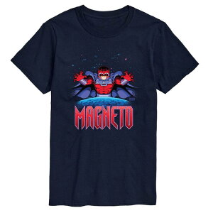 }[x Y gbvX TVc g[ OtBbN Big & Tall Marvel X-Men Magneto Pixel Short Sleeve Graphic Tee Navy lCr[