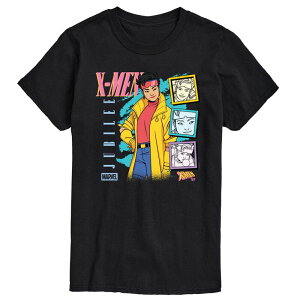 yz }[x Y TVc gbvX Big & Tall Marvel X-Men '97 Jubilee 90s Bootleg Short Sleeve Graphic Tee Black