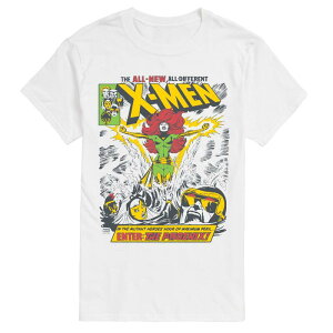 �}�[�x�� �����Y �g�b�v�X T�V���c ���B���e�[�W �g�[�� �O���t�B�b�N Big & Tall Marvel X-Men Phoenix Vintage Comicover Short Sleeve Graphic Tee White �z���C�g