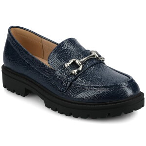 yz W[j[ fB[X Xb|E[t@[ V[Y Journee Jessamey Women's Tru Comfort Foam Loafers Patent Navy