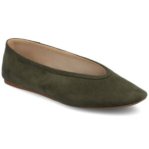 �W���[�j�[ ���f�B�[�X �V���[�Y �T���_�� Journee Fortune Women's Almond Toe Ballet Flats Olive �I���[�u