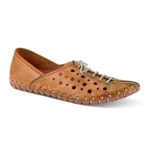 XvOXebv fB[X V[Y T_ U[ [t@[ Spring Step Moonwalk Women's Leather Loafers Camel L