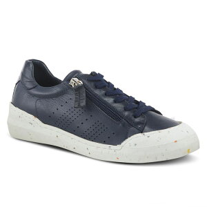 XvOXebv fB[X V[Y Xj[J[ U[ Spring Step Rantana Women's Leather Sneakers Navy lCr[