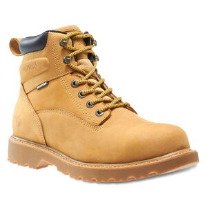 yz E@ Y u[cECu[c V[Y Wolverine Floorhand Men's Steel Toe Waterproof Work Boots Wheat