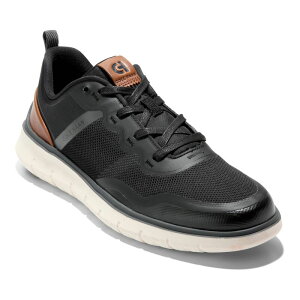 �R�[���n�[�� �����Y �V���[�Y �X�j�[�J�[ Cole Haan Generation Zerogrand Men's Textured Sneakers Black British Tan �u���b�N