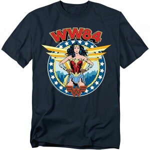 AjLN^[ Y gbvX TVc g[ S OtBbN Licensed Character Big & Tall DComics Wonder Woman 1984 Logo Wings Graphic Tee Navy lCr[