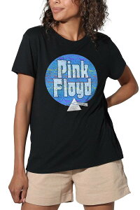 �A�j���L�����N�^�[ ���f�B�[�X �g�b�v�X T�V���c �O���t�B�b�N Licensed Character Juniors' Pink Floyd Circle of Prisms Graphic Tee Black �u���b�N