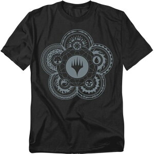 �A�j���L�����N�^�[ �����Y �g�b�v�X T�V���c �g�[�� �O���t�B�b�N Licensed Character Big & Tall Original & Unrestored Magic: The Gathering Icon Glyph Graphic Tee Black �u���b�N