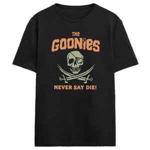 �A�j���L�����N�^�[ �����Y �g�b�v�X T�V���c �O���t�B�b�N Licensed Character Men's The Goonies Jolly Roger Graphic Tee Black �u���b�N