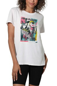 �A�j���L�����N�^�[ ���f�B�[�X �g�b�v�X T�V���c �O���t�B�b�N Licensed Character Juniors' Knebworth Pink Floyd Graphic Tee White �z���C�g