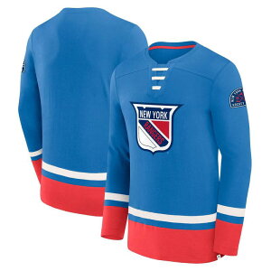 �t�@�i�e�B�N�X �����Y �g�b�v�X T�V���c ���B���e�[�W Men's Fanatics Blue New York Rangers Vintage High Point Long Sleeve T-Shirt Ran Blue �u���[