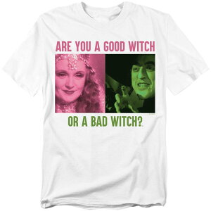 yz CZX LN^[ Y TVc gbvX Big & Tall Original & Unrestored The Wizard Of Oz Good Or Bad Witch Graphic Tee White