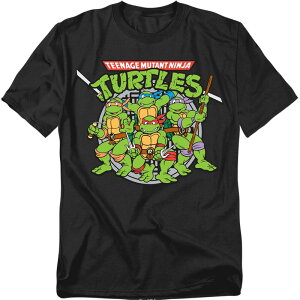 �A�j���L�����N�^�[ �����Y �g�b�v�X T�V���c �g�[�� �O���t�B�b�N Licensed Character Big & Tall Original & Unrestored Teenage Mutant Ninja Turtles Classic Graphic Tee Black �u���b�N