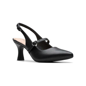 N[NX fB[X V[Y pvX U[ q[ Clarks Kataleyna Ruby Women's Leather Dress Heels Black Leather ubN