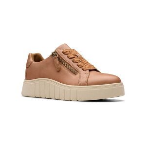 N[NX fB[X V[Y Xj[J[ Clarks Mykah Joy Women's Casual Slip-On Shoes Tan Leather ^