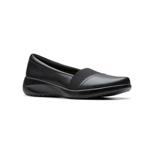 yz N[NX fB[X Xb|E[t@[ V[Y Clarks Kaetlyn Rhea Women's Casual Slip-On Shoes Black Leather