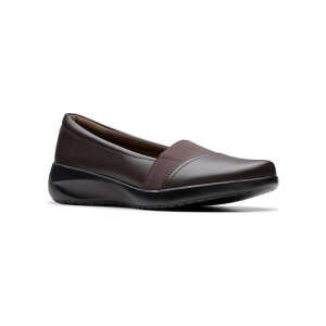 yz N[NX fB[X Xb|E[t@[ V[Y Clarks Kaetlyn Rhea Women's Casual Slip-On Shoes Chocolate Leather