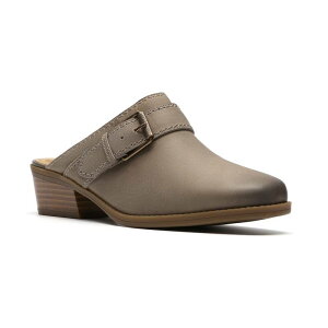 N[NX fB[X V[Y T_ U[ Clarks Danyelle Mist Women's Leather Slip-On Mules Lightaupe Leather g[v