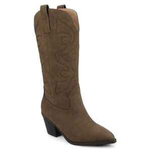 �W���[�j�[ ���f�B�[�X �V���[�Y �u�[�c�E���C���u�[�c Journee Chantry Tru Comfort Foam Women's Western Boots Brown Pu �u���E��