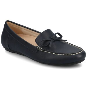 yz W[j[ fB[X Xb|E[t@[ V[Y Journee Novella Medium and Wide Width Women's Flexible Round Toe Loafers Navy