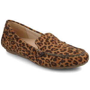 W[j[ fB[X V[Y Xb|E[t@[ Journee Oreta Medium and Wide Width Women's Flexible Round Toe Loafers Leopard Camel L