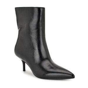 yz iCEFXg fB[X u[cECu[c V[Y Nine West Charma Women's Kitten Heel Pointed Toe Ankle Boots Black Patent