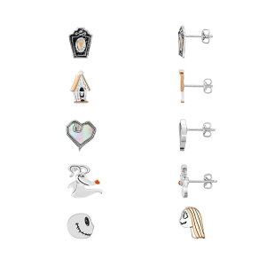 fBYj[ fB[X ANZT[ sAXECO xXg Disney's The Nightmare Before Christmas Two-Tone Gravestone Zero Jack and Sally & Heart 5-piece Stud Earringset Multi None }`J[