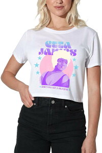 �A�j���L�����N�^�[ ���f�B�[�X �g�b�v�X T�V���c �O���t�B�b�N Licensed Character Juniors' Etta Jamesomethings Graphicrop Tee White �z���C�g