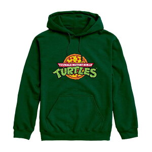 �j�R���f�I�� �����Y �g�b�v�X T�V���c ���S �p�[�J�[ �O���t�B�b�N Nickelodeon Men's Teenage Mutant Ninja Turtles Pizza Logo Graphic Pullover Hoodie Green �O���[��