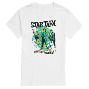 yz CZX LN^[ Y TVc gbvX Men's Star Trek Save The Universe Graphic Tee White