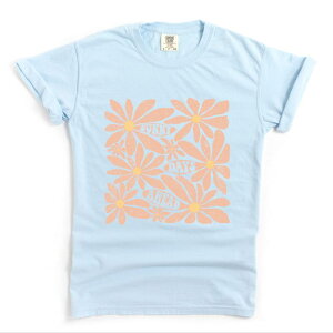 Simply Sage Market ���f�B�[�X �g�b�v�X T�V���c Simply Sage Market Sunny Days Aheadaisies Garment Dyed Tee Chambray �Z�[�W