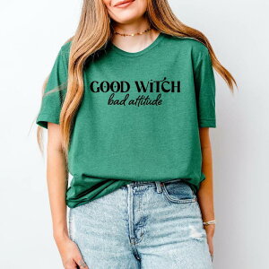 yz Simply Sage Market fB[X TVc gbvX Simply Sage Market Good Witch Bad Attitude Short Sleeve Tee Grass