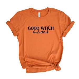 yz Simply Sage Market fB[X TVc gbvX Simply Sage Market Good Witch Bad Attitude Short Sleeve Tee Orange