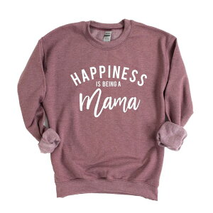 yz Simply Sage Market fB[X TVc gbvX Simply Sage Market Happiness is Being a Mama Sweatshirt Heather Maroon