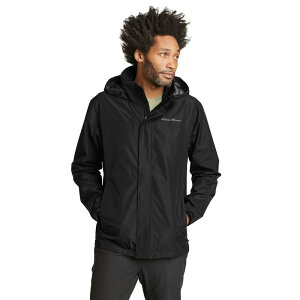 yz GfB[ oEA[ Y WPbgEu] AE^[ Men's Eddie Bauer Packable Rainfoil Jacket Black