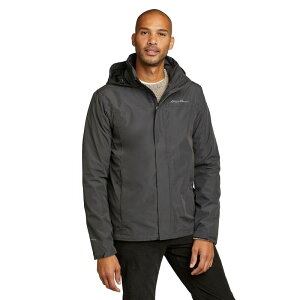 yz GfB[ oEA[ Y WPbgEu] AE^[ Men's Eddie Bauer Packable Rainfoil Jacket Dark Smoke