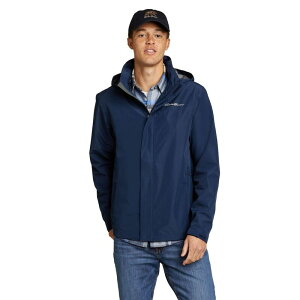 yz GfB[ oEA[ Y WPbgEu] AE^[ Men's Eddie Bauer Packable Rainfoil Jacket Medium Indigo