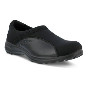 yz tNTX fB[X T_ V[Y Flexus by Spring Step Willow Leather Women's Slip-on Loafers Black