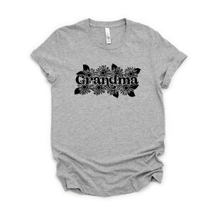 yz Simply Sage Market fB[X TVc gbvX Simply Sage Market Grandma Sunflower Short Sleeve Tee Heather Grey