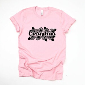 yz Simply Sage Market fB[X TVc gbvX Simply Sage Market Grandma Sunflower Short Sleeve Tee Pink