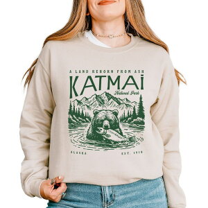 Simply Sage Market ���f�B�[�X �g�b�v�X T�V���c �X�E�F�b�g Simply Sage Market Katmai National Park A Land Reborn From Ash Sweatshirt Dust �A�b�V��