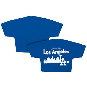 �t�@�i�e�B�N�X ���f�B�[�X �g�b�v�X T�V���c Women's Fanatics Royalos Angeles Dodgerskyline Crop T-Shirt Lad Blue �u���[