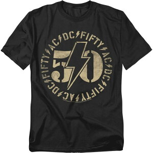 �A�j���L�����N�^�[ �����Y �g�b�v�X T�V���c �g�[�� ���S �O���t�B�b�N Licensed Character Big & Tall AC/DC 50 Logo Graphic Tee Black �u���b�N