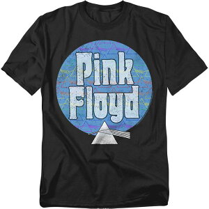 �A�j���L�����N�^�[ �����Y �g�b�v�X T�V���c �g�[�� �O���t�B�b�N Licensed Character Big & Tall Pink Floyd Circle Of Prisms Graphic Tee Black �u���b�N