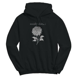 �A�j���L�����N�^�[ �����Y �g�b�v�X T�V���c �p�[�J�[ �O���t�B�b�N Licensed Character Men'socially Distant Dahlia Wednesday Graphic Hoodie Black �u���b�N