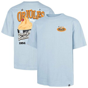 �t�H�[�e�B�Z�u���u�����h �����Y �g�b�v�X T�V���c 47 Brand Men's '47 Light Blue Baltimore Orioles Ice Cream Parlor Foundation T-Shirt Orlight �N���[��