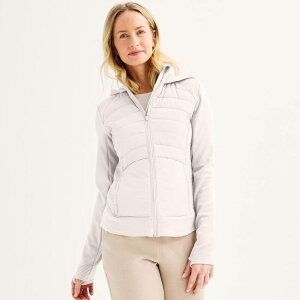Tek Gear ���f�B�[�X �A�E�^�[ �W���P�b�g�E�u���]�� �v�` Petitek Gear Mixed Media Jacket Ivory Tusk �A�C�{���[